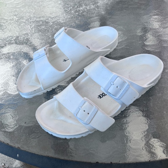 White Birkenstocks rubber sandals - Picture 7 of 8